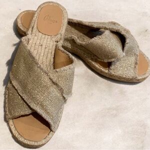 CASTANER Palmera Slide Sandals Light Gold/Tan EU 40 - great for spring/summer!